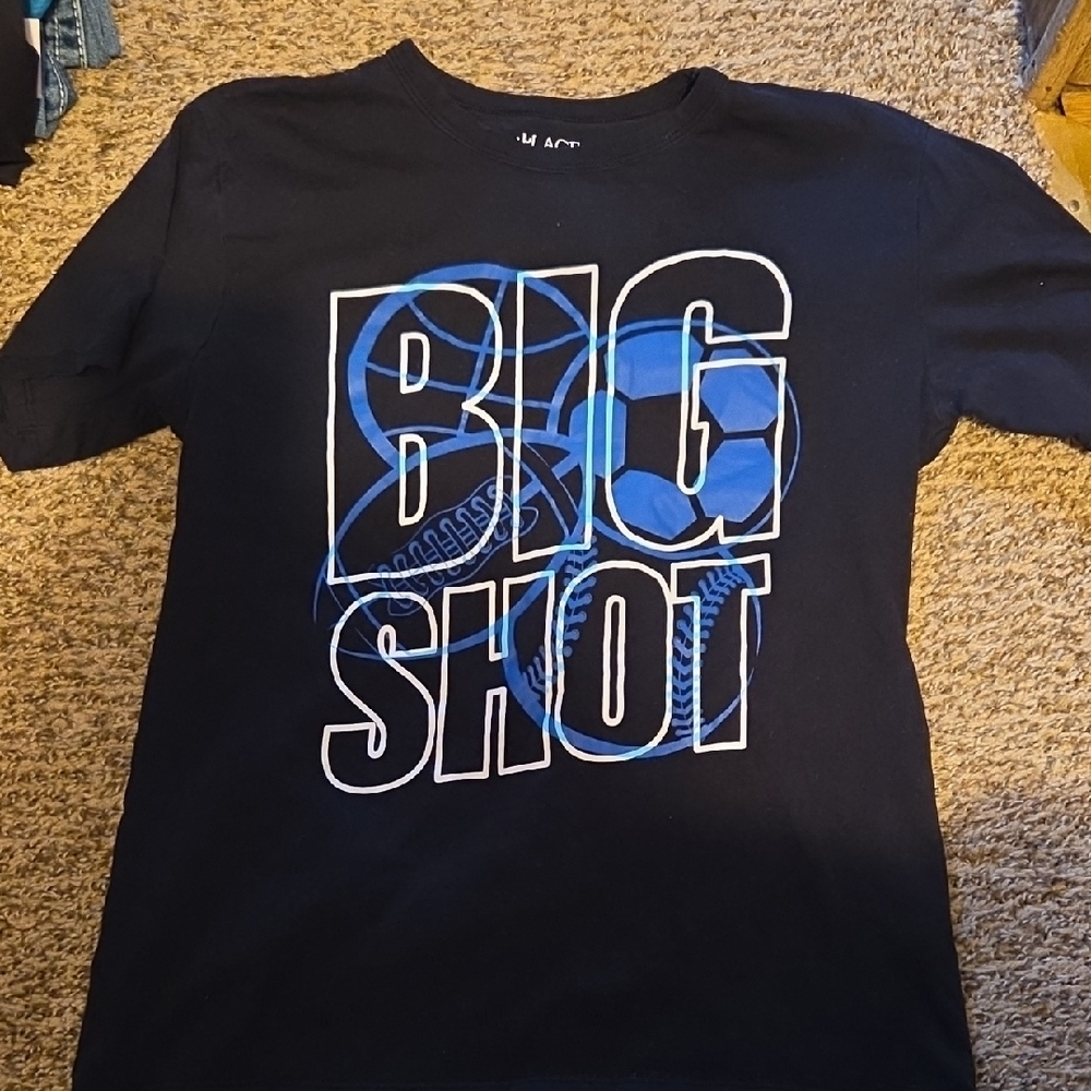 Big Shot Kids' Black and Blue Graphic T-Shirt